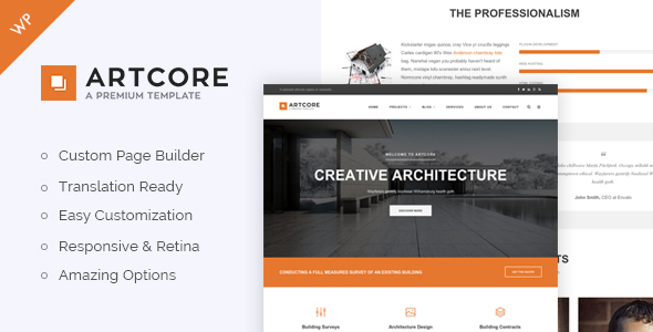 Artcore - Building Architecture WordPress Theme Logo